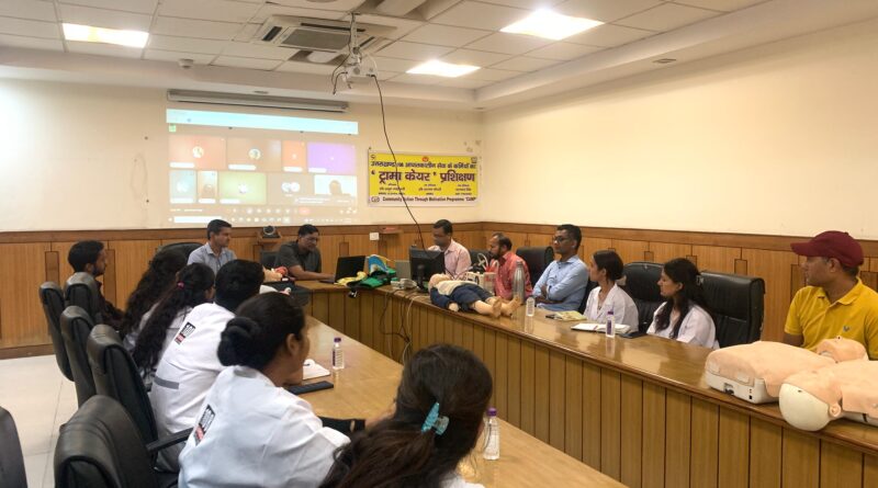 आपातकालीन सेवा 108 कर्मियों को  चारधाम यात्रा और आगामी मानसून सीजन के मद्देनजर दी गई ट्रेनिंग,दुर्घटना के केसों में एम्बुलेंस के कर्मचारियों को विशेष रूप से किया गया प्रशिक्षित