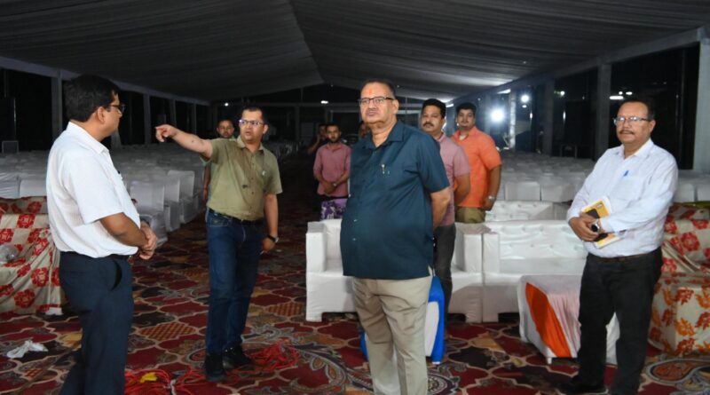 कृषि मंत्री गणेश जोशी  पहुंचे गुनियाल गांव , विकसित कृषि संकल्प अभियान” कार्यक्रम स्थल का लिया जायजा