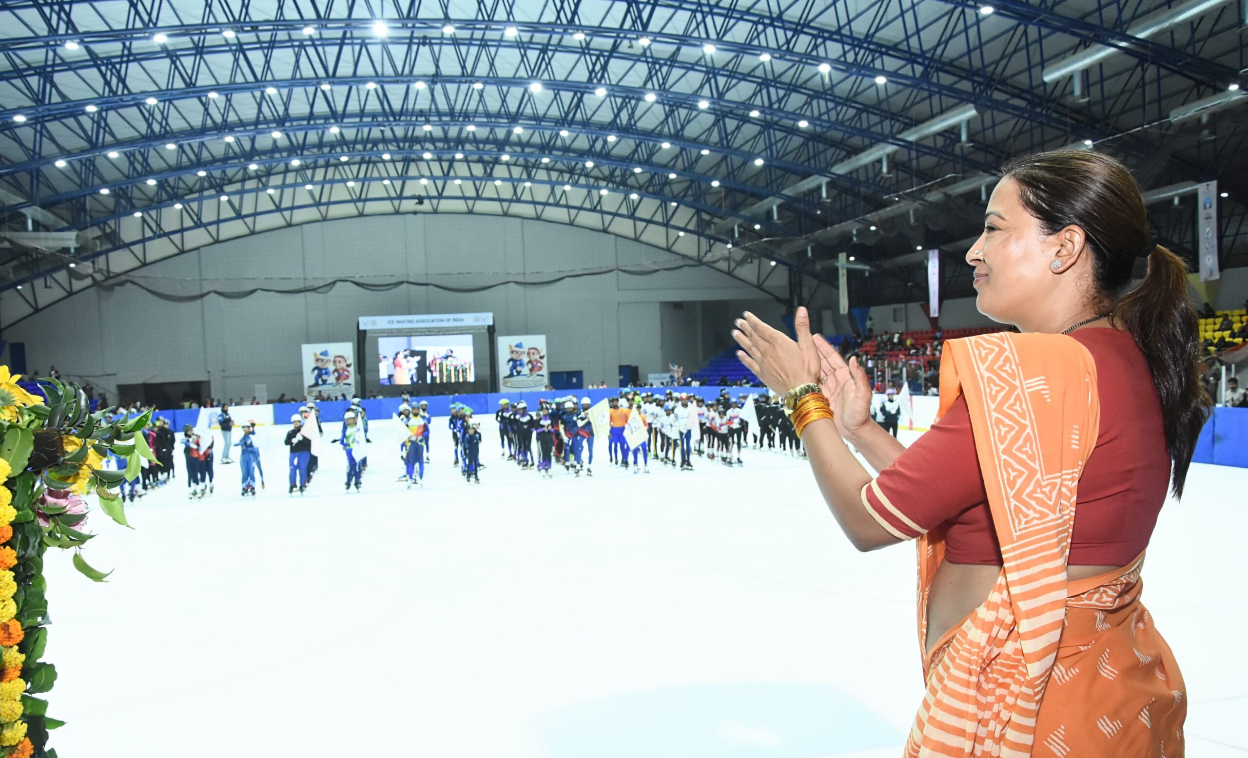 उत्तराखंड की खेल मंत्री रेखा आर्या ने किया हिमाद्री आइस रिंक में 20वी नेशनल इंडोर आइस स्केटिंग  चैंपियनशिप का शुभारंभ , प्रदेश के लिए बताया बड़ी उपलब्धि