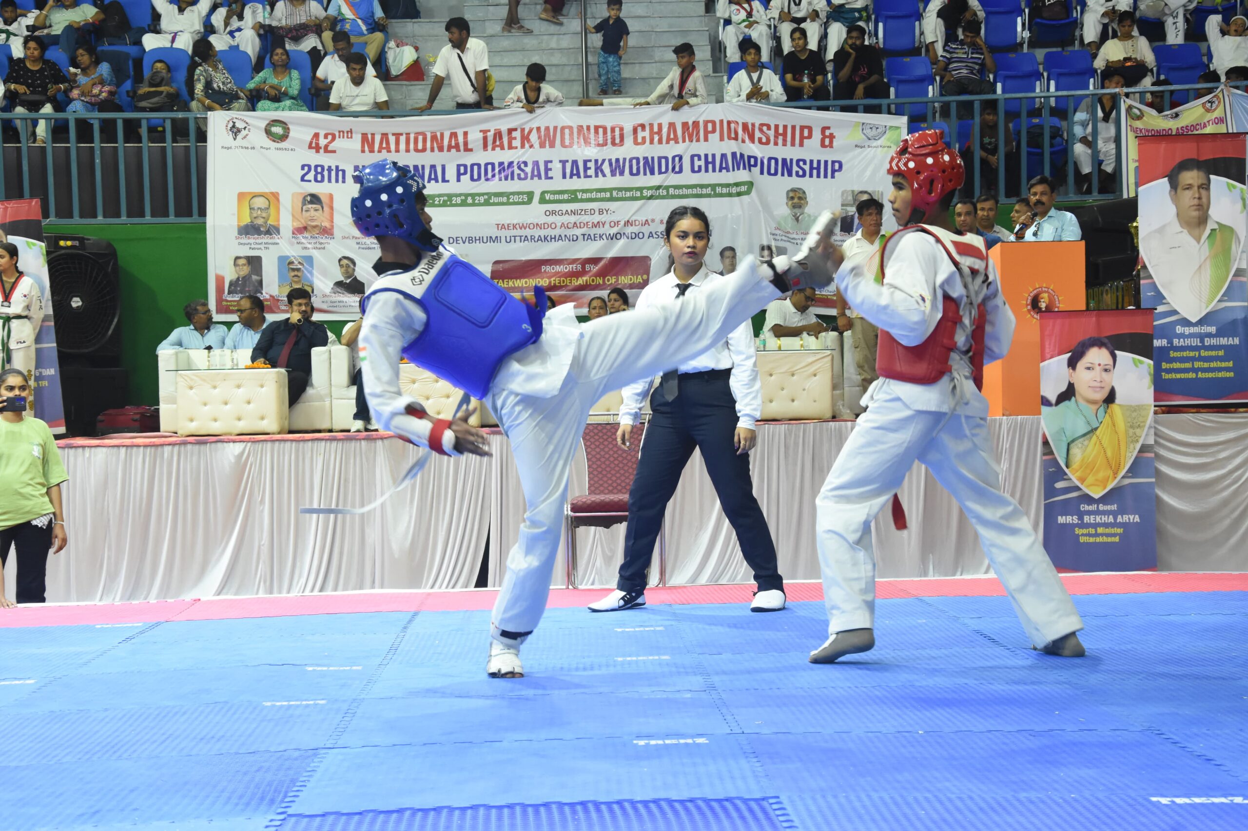 खेल मंत्री रेखा आर्या ने किया दो राष्ट्रीय ताइक्वांडो प्रतियोगिताओं का समापन- खेल पर्यटन का तीर्थ बना उत्तराखंड
