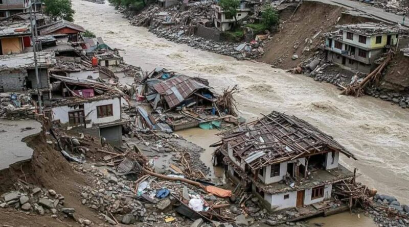 उत्तरकाशी : धराली व हर्षिल घाटी में प्रकृति का रौद्र रूप , तीन बार फटा बादल,  धराली में आई विनाशकारी बाढ़, चार की मौत, 12 मजदूरों सहित 40 अन्य लोगों के दबे होने की आशंका, कई लोग लापता, प्रधानमंत्री व गृहमंत्री ने जताया दुख, हरसंभव मदद का आश्वासन