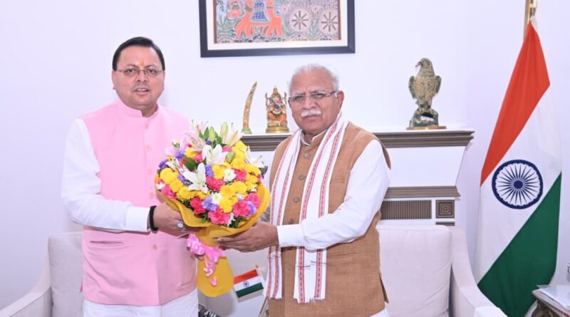 मुख्यमंत्री धामी ने केंद्रीय ऊर्जा मंत्री खट्टर से दिल्ली में की मुलाकात, महाकुंभ 2027 व आवास योजनाओं  के लिए सहयोग की गुजारिश 