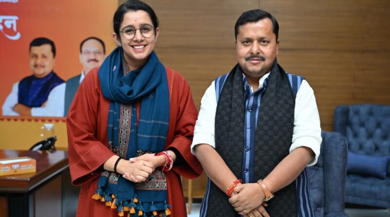 भाजपा प्रदेश मंत्री नेहा जोशी ने राष्ट्रीय कार्यकारी अध्यक्ष नितिन नवीन से की शिष्टाचार मुलाकात, उत्तराखंड में पार्टी के संगठनात्मक कार्यों और आगामी कार्यक्रमों को लेकर चर्चा 