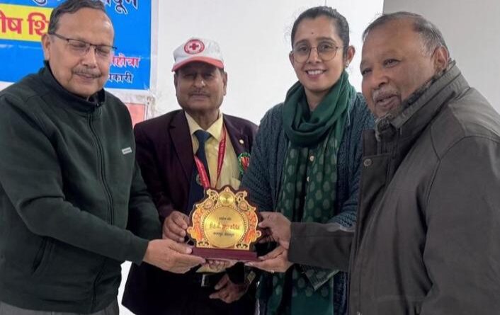 एनएसएस शिविर के समापन पर सम्मान एवं पुरस्कार वितरण समारोह आयोजित –  NSS युवाओं को आदर्श नागरिक बनाने का मंच : नेहा जोशी