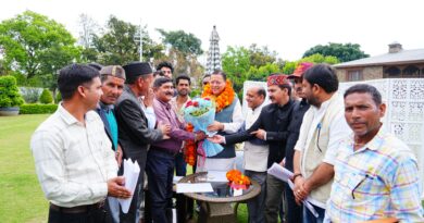 भाजपा प्रदेश मीडिया प्रभारी  मनवीर चौहान के नेतृत्व में प्रतिनिधिमंडल ने की मुख्यमंत्री धामी से मुलाकात –  दीवारोंखाल से जोखनी तक मोटर मार्ग निर्माण की वित्तीय स्वीकृति मिलने पर जताया आभार 