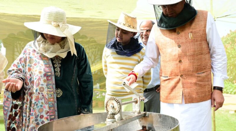 मुख्यमंत्री आवास परिसर में किया गया शहद निष्कासन कार्य , सीएम धामी बोले- उत्तराखण्ड में मौन पालन की अपार संभावनाएं