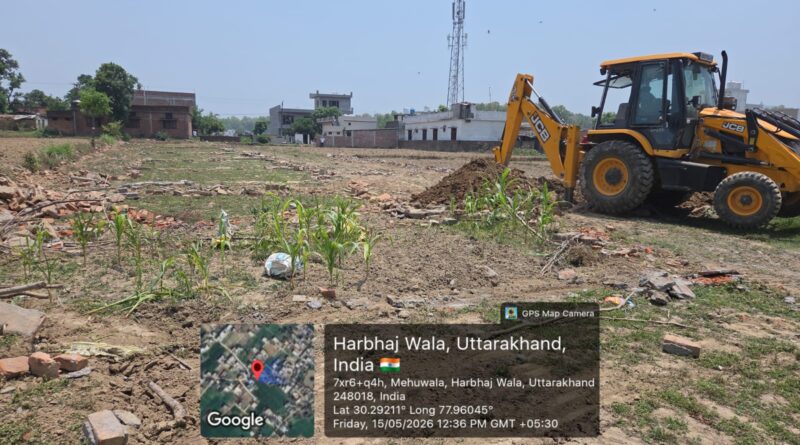 अवैध प्लॉटिंग के खिलाफ एमडीडीए का अभियान जारी -हरभजवाला में   तीन बीघा में की जा रही प्लॉटिंग को किया ध्वस्त