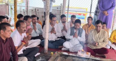 उत्तरकाशी में मुख्यमंत्री  पुष्कर  धामी के मुख्यसेवक के रूप में पाँच वर्ष पूर्ण होने पर श्री काशी विश्वनाथ मंदिर में की गई विशेष पूजा-अर्चना