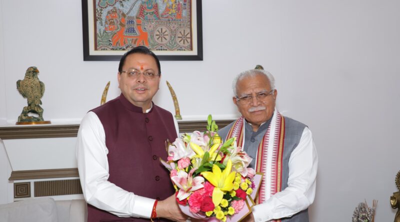 सीएम पुष्कर धामी ने केंद्रीय विद्युत मंत्री मनोहर खट्टर से मुलाकात कर उत्तराखंड से संबंधित कई मुद्दे रखे , पूर्वोत्तर राज्यों की तर्ज पर जल विद्युत परियोजनाओं के लिए विशेष वित्तीय सहायता उपलब्ध कराने का अनुरोध सीएम पुष्कर धामी ने केंद्रीय विद्युत मंत्री मनोहर खट्टर से मुलाकात कर उत्तराखंड से संबंधित कई मुद्दे रखे , पूर्वोत्तर राज्यों की तर्ज पर जल विद्युत परियोजनाओं के लिए विशेष वित्तीय सहायता उपलब्ध कराने का अनुरोध