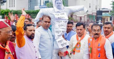 भाजपा एससी मोर्चा ने प्रदेशभर में राहुल गांधी का पुतला दहन कर किया प्रदर्शन, कहा –  कांग्रेस नेता ने झूठे जातिवादी आरोप से देवभूमि को बदनाम करने का पाप किया